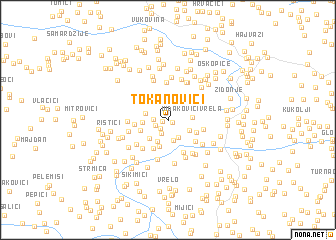 map of Tokanovići