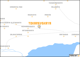 map of Tokarevskaya