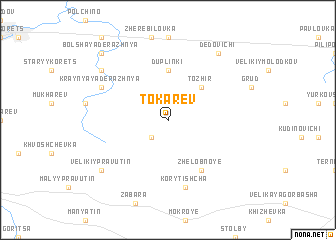 map of Tokarëv