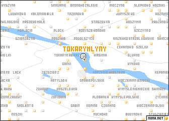 map of Tokary Młyny