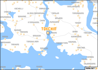 map of Tŏkchin