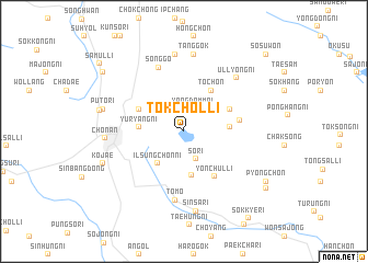 map of Tŏkchŏl-li