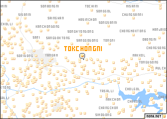 map of Tokchŏng-ni