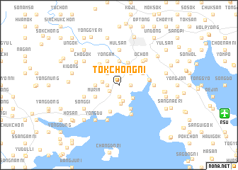 map of Tŏkchŏng-ni
