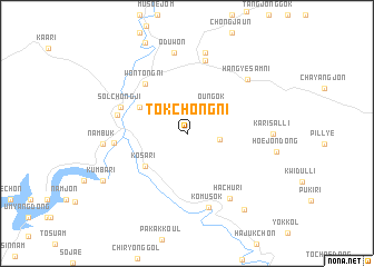 map of Tŏkchŏng-ni