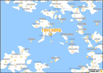 map of Tŏkchŏng