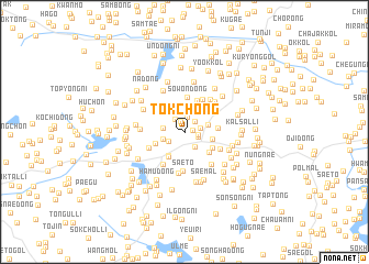 map of Tokchŏng