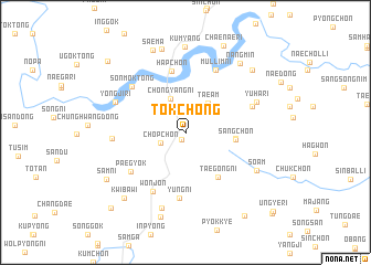 map of Tŏkchŏng