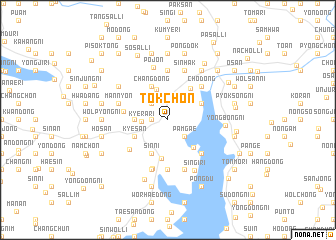 map of Tŏkch\