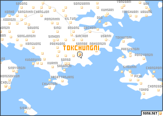 map of Tŏkchung-ni