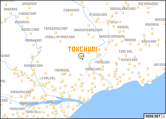 map of Tŏkchu-ri