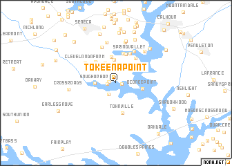 map of Tokeena Point