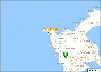 map of Tokeshi