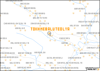 map of Tokhm-e Balūţ-e ‘Olyā