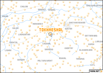 map of Tokhm-e Shal