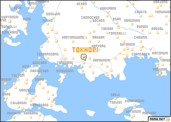 map of Tŏkho-ri