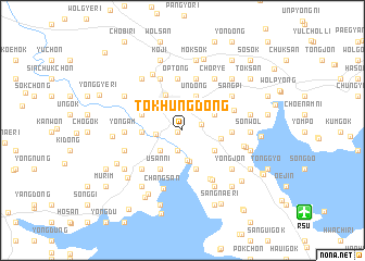 map of Tŏkhŭng-dong