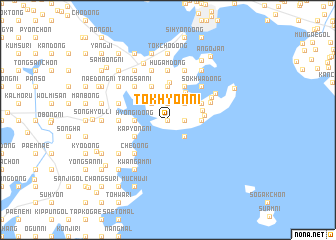 map of Tŏkhyŏn-ni