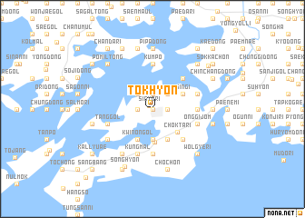 map of Tŏkhyŏn