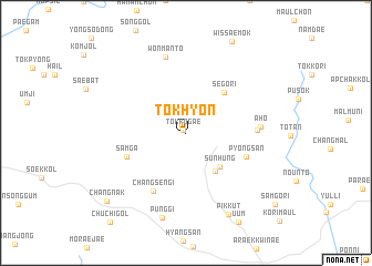 map of Tŏkhyŏn