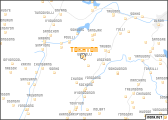 map of Tŏkhyŏn