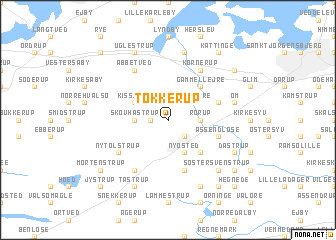 map of Tokkerup