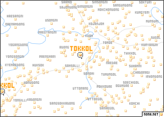 map of Tŏk-kol