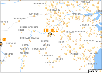 map of Tŏk-kol