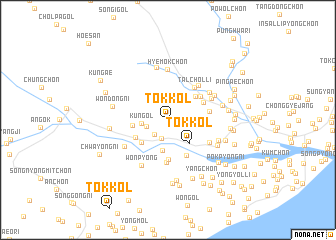 map of Tŏk-kol