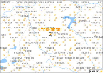 map of Tŏkkong-ni