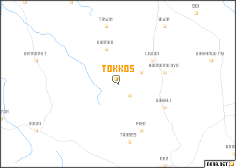 map of Tokkos