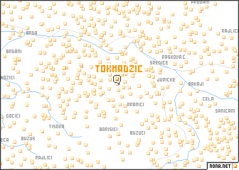 map of Tokmadžić