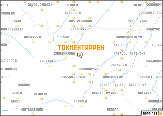 map of Tokmeh Tappeh