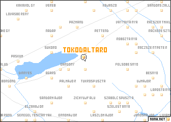 map of Tokodaltáró