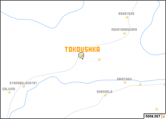 map of Tokoushka