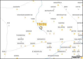 map of Tokou