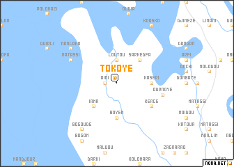 map of Tokoyé