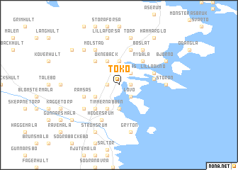 map of Tokö