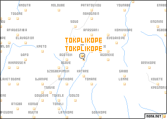 map of Tokplikopé