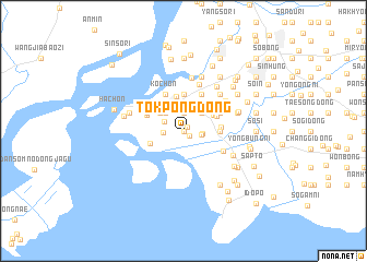 map of Tŏkpong-dong