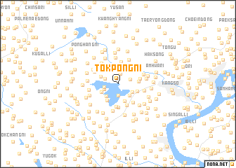 map of Tŏkpong-ni