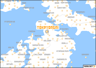 map of Tŏkpyŏng-ni