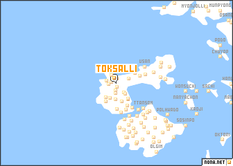 map of Tŏksal-li