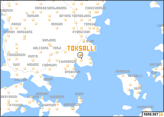 map of Tŏksal-li