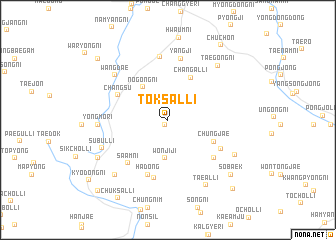 map of Tŏksal-li