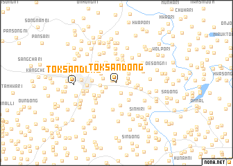 map of Tŏksan-dong