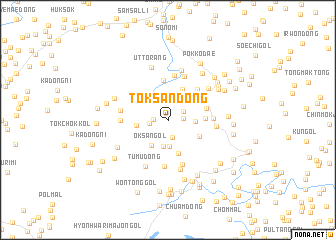 map of Tŏksan-dong