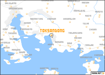 map of Tŏksan-dong