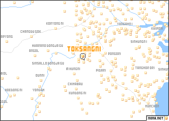 map of Tŏksang-ni