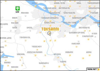 map of Toksan-ni